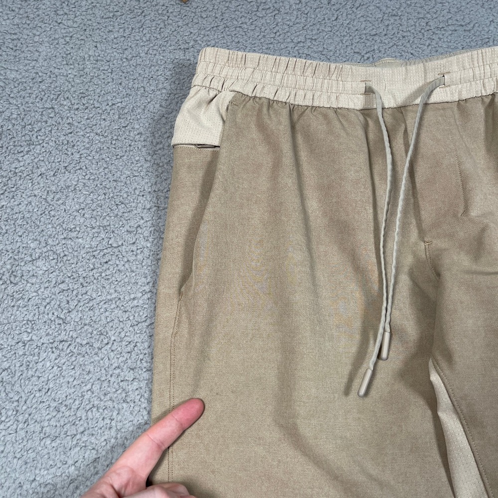 Lululemon License to Train Pants Mens L Riverstone Khaki Athleisure Yoga Jogger - Picture 7 of 16